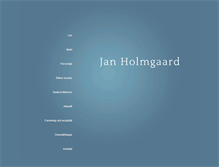 Tablet Screenshot of janholmgaard.com